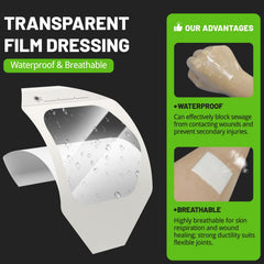 Hysimedy shower-friendly dressing keeps wounds covered in the bath or shower.