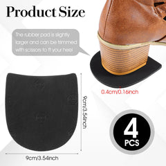 IANFAN par de tacones recambio, ideal para botas y zapatos formales.
