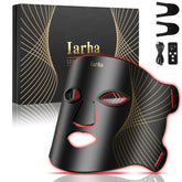 Iarha red light face mask close-up for at-home skin rejuvenation