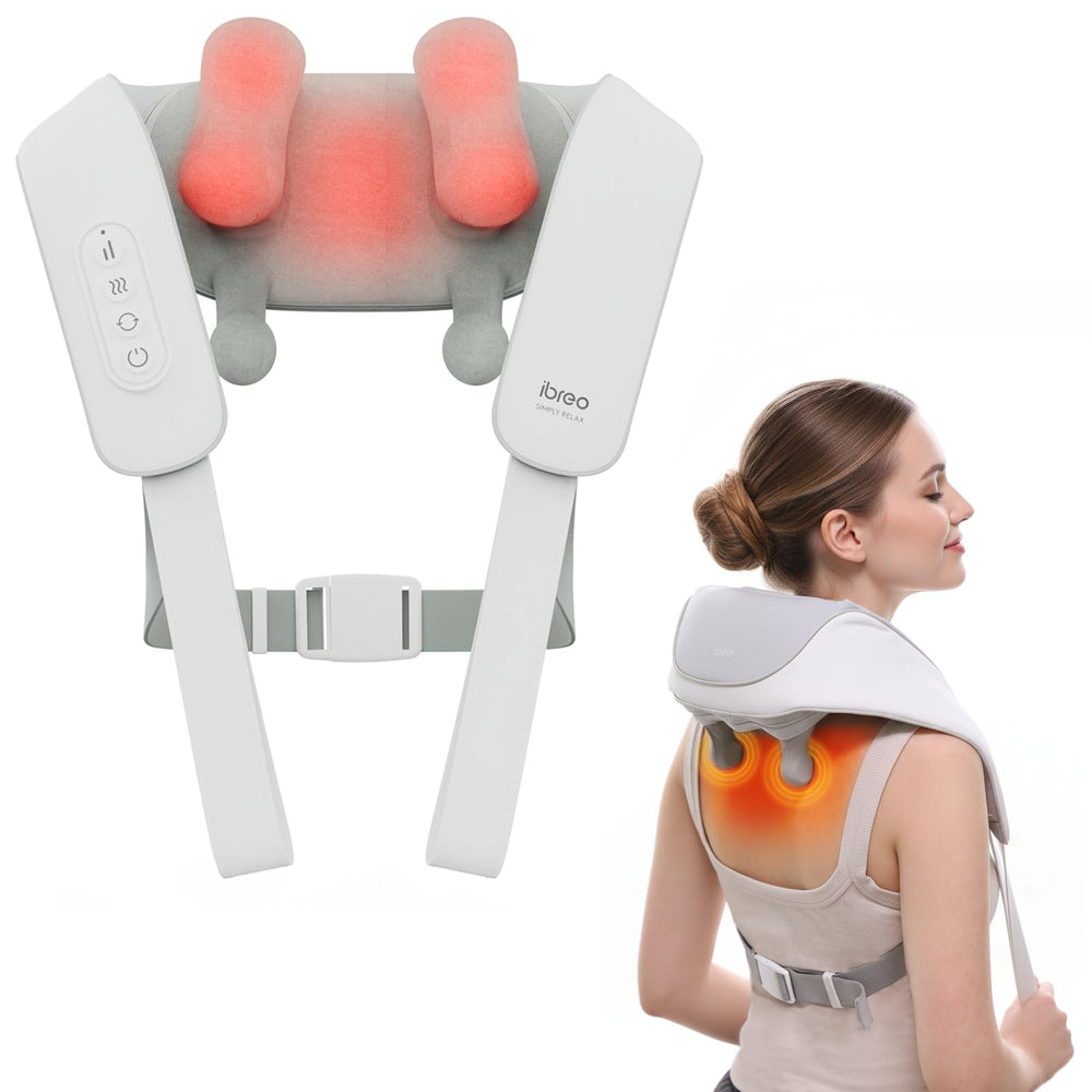 Ibreo cordless shiatsu massager kneading mode for deep relaxation
