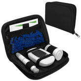 ICIMBI estuche de suministros para diabetes con cierre suave, ideal para transporte diario.