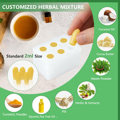 ICIMBI 2ml mold set shows precise, smooth-sided shapes for comfortable insertion.