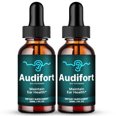 IDEAL PERFORMANCE Audifort Tinnitus Drops bottle pour for daily use