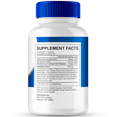 IDEAL PERFORMANCE Nerve Flow label closeup, highlighting extra strength formulation