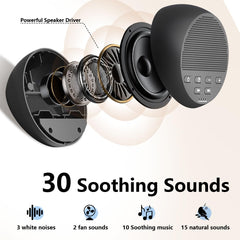 Idealsleep portable sound machine with rechargeable battery.