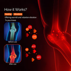 IeBilif knee massager large LED screen shows easy session customization