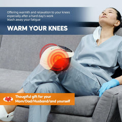 IeBilif knee massager strap system with Velcro straps for secure fit