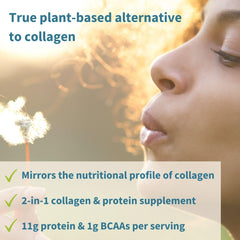 Igennus PlantProColl peptide blend bottle highlights plant-based collagen building blocks