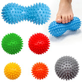 IKKAB blue peanut spiky ball for back and legs during muscle release.