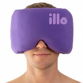 illo wearable sleep mask against the face with cooling silk–modal blend