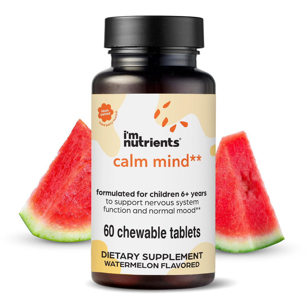 I'm Nutrients Calm Mind bottle with pour for easy daily calm mood support