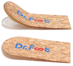 Dr. Foot's Heel Lift for Leg Length Discrepancies, Height Increase Insole for Heel Spurs, Heel Pain, Sports Injuries, and Achilles tendonitis (2 Layers: Small-Women's 4.5-9.5|Men's 6-8.5)