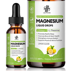 iMATCHME magnesium complex liquid bottle with lemon flavor for easy daily use.