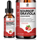 iMATCHME Soursop Liquid Drops bottle pouring for easy daily wellness
