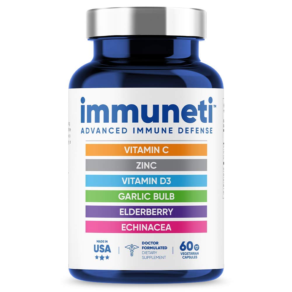 Immuneti Advanced Immune Support bottle for daily routine.