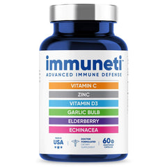 Immuneti Advanced Immune Support bottle for daily routine.