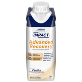 Impact Advanced Recovery Drink vanilla bottle ready for post-surgery nutrition support.