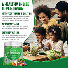 Impact Fiber Gummies with green superfoods highlights digestive support