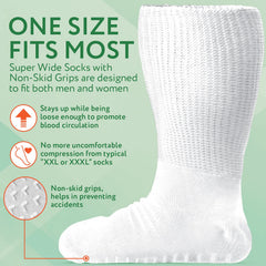 IMPRESA white cast sock side view showing warmth and stability