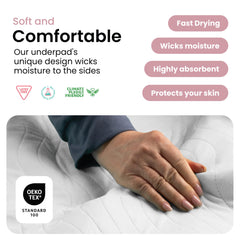 IMPROVIA underpad soft skin-safe fabric protects sensitive skin
