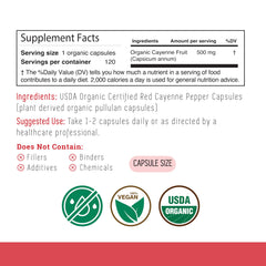 Incas by Asiya Life cayenne powder inside capsules close-up