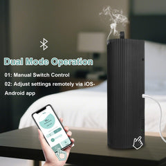 Indelala diffuser using 360-degree radar sensing for even aroma spread.