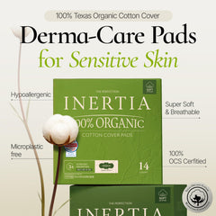 Inertia The Perfection Green winged pad shown for secure leak protection