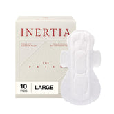 Inertia Prism White pad, top view, ultra-thin discreet daily protection