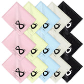 INFICRIME microfiber glasses cloth 7x6 inch pack for scratch-free cleaning