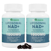 inGreens Liposomal NAD+ bottle label highlights potency for daily energy support
