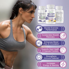 inGreens Nitric Oxide capsules inside bottle showing powder for pumps