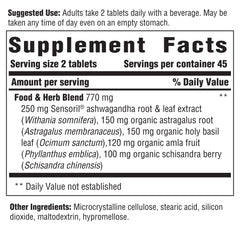 Innate Response Adrenal bottle label detail highlighting ingredients