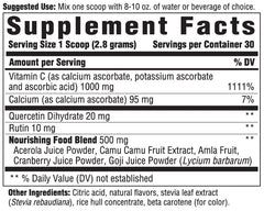 Innate Response Formulas C Complete Powder scoop-dispense highlights simple measurement for antioxidant intake