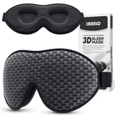 INNELO 3D contoured sleep mask for side sleepers enhances comfort and fit