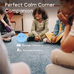 InnoCity Benny living room display with calming glow for mood regulation.