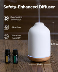 InnoGear diffuser LED light control visual emphasizes adjustable ambiance.