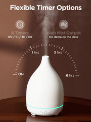 InnoGear diffuser with timer settings demonstrating flexible mist scheduling