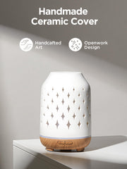 InnoGear diffuser ceramic cover with star engravings enhances ambiance