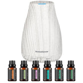 InnoGear Essential Oil Diffuser in grey wood grain for a calming ambiance