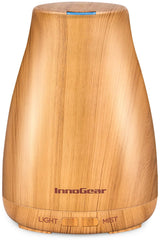 InnoGear essential oil diffuser front view, compact design fits small rooms.