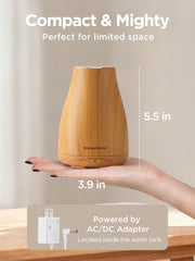 InnoGear diffuser with seven-color LED lighting for ambient mood in living spaces.
