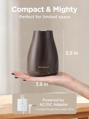 InnoGear ultrasonic diffuser releasing nano mist for a calming room aroma.