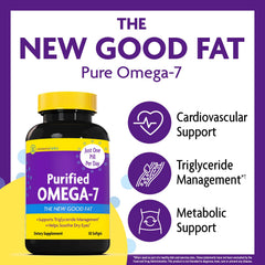 InnovixLabs Purified Omega 7 softgels closeup highlighting capsule design