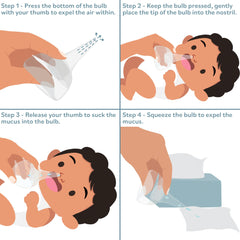 Innovo translucent bulb shows mucus removal progress clearly