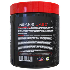 Label close-up of Insane Labz I am God showing creatine and DMAE