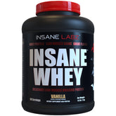 Insane Labz Insane Whey bottle with scoop for post-workout protein.