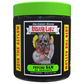 Insane Labz Psycho Sam watermelon tub front view for quick pre-workout preparation