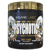 Insane Labz Psychotic Gold bottle and label signaling premium energy boost.