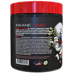 Insane Labz Psychotic grape powder scoop ready for mixing.