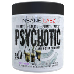 Insane Labz Psychotic SAW Watermelon can energizes workouts with focused stamina